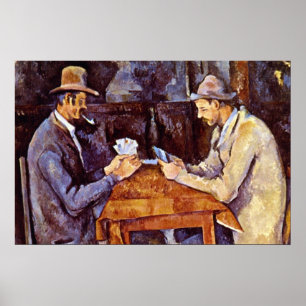 Poster Les joueurs de carte par Paul Cezanne