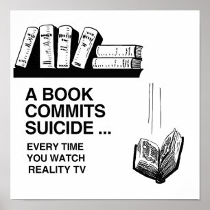 POSTER LES LIVRES COMMETTENT LE SUICIDE