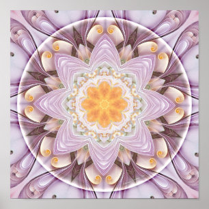 Poster Les mandalas de la rémission et libèrent l'affiche