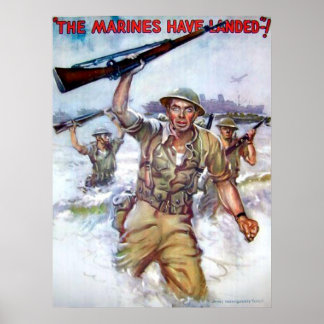 Poster Les Marines Sont Arrivés !