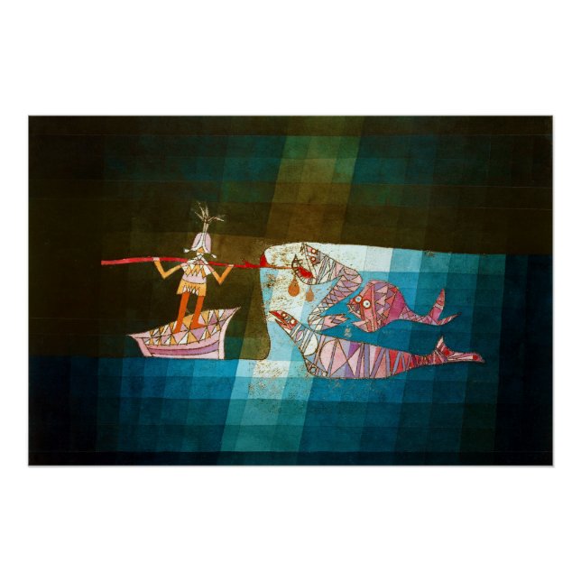 Poster Les marins, Paul Klee (Devant)