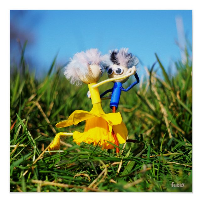 Poster Les marionnettes de Fubby qui dansent avec la robe (Devant)