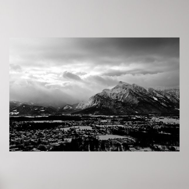 Poster Les montagnes de Salzbourg (Devant)
