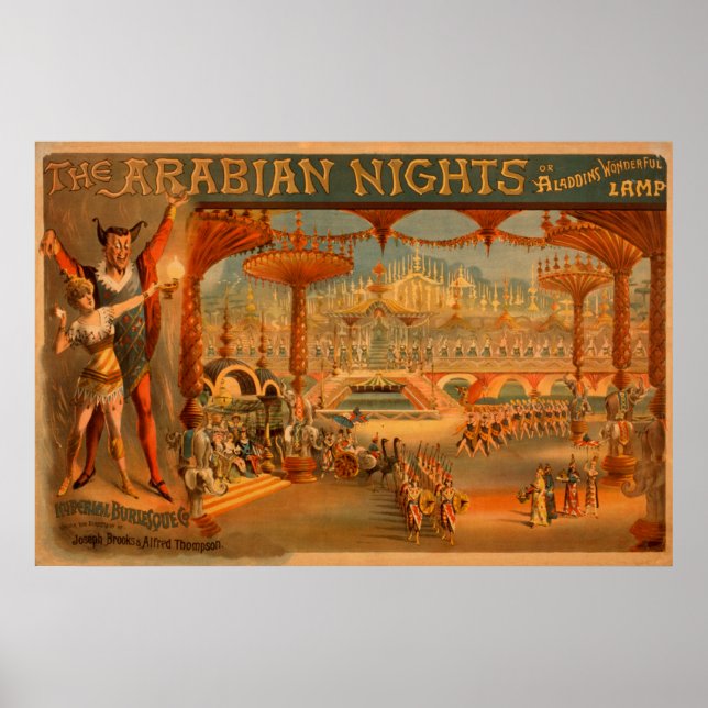 Poster Les nuits arabes - La merveilleuse lampe d'Aladdin (Devant)