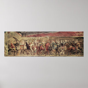 Poster Les pèlerins de Canterbury de Chaucer