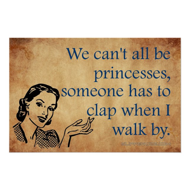 Poster Les princesses de SlipperyJoe applaudissent affich (Devant)
