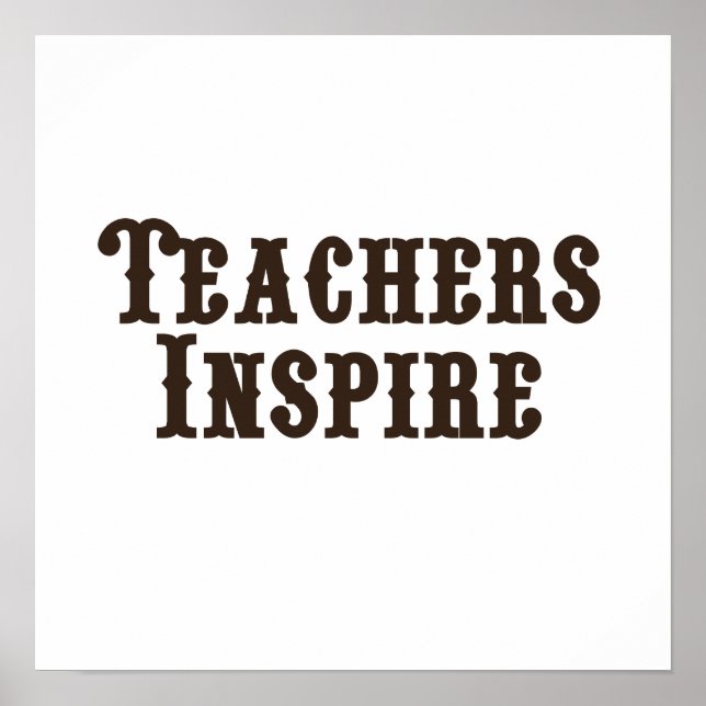 Poster Les professeurs inspirent (Devant)