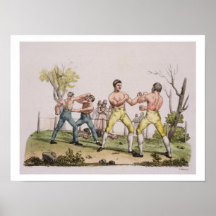 Poster Les pugilistes, plaquent 31 'de l'histoire du