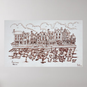 Poster Les quais, Amiens   Somme, France