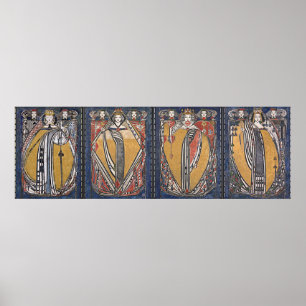 Poster Les Quatre Reines De Cartes