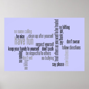 Poster Les règles de notre Église