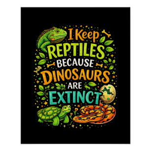 Poster Les reptiles règnent