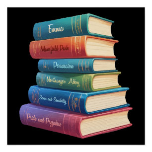 Poster Les romans de Jane Austen VIII