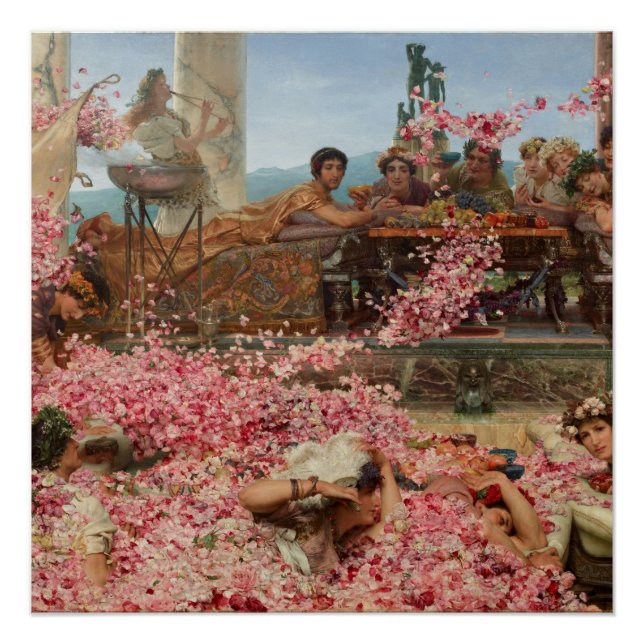 Poster Les Roses de Heliogabalus Sir Lawrence Alma-Tadema (Devant)