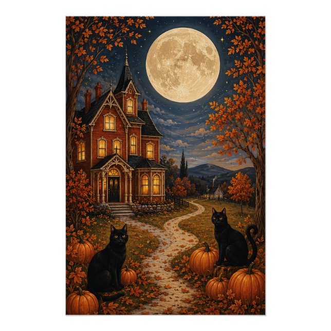 Poster Les Sentinelles de la Lune d'Automne (Devant)