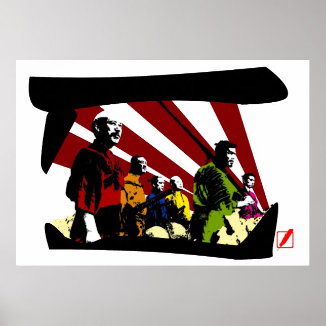 Poster Les Sept (Devant)