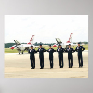 Poster Les "Thunderbirds".