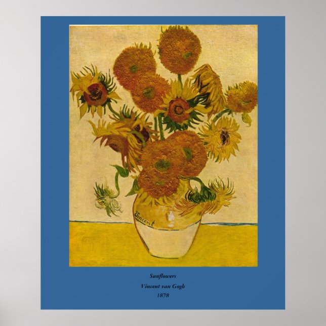 Poster Les tournesols de Vincent van Gogh, 1878 (Devant)