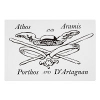 Les trois mousquetaires Athos Aramis Porthos Artag