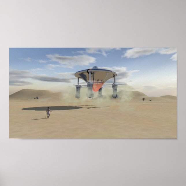 Poster Les vaisseaux spatiaux d'Ezekiel (Devant)