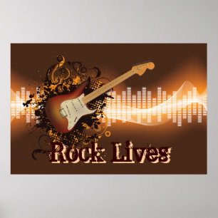 Poster Les vies de roche - musique rock