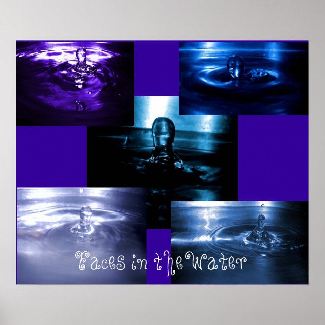 Poster Les visages dans l'eau (Devant)