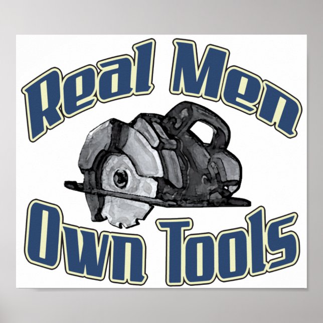 Poster Les vrais hommes ont des outils (Devant)