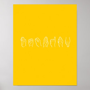 POSTER LESBIEN EN LANGUE SIGNE