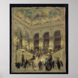 Poster L'Escalier de l'Opéra, 1877