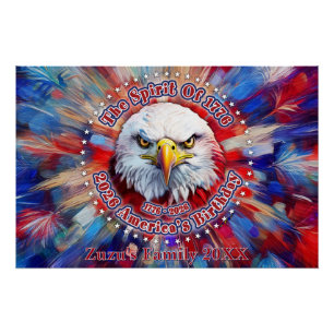 Poster L'Esprit de 1776, 2026 L'aigle rouge de l'Amérique