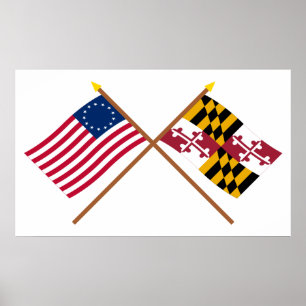 Poster L'étoile croisée et le Maryland des USA 13