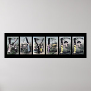 Poster LETTRE Alphabet KAYLEE Nom Art