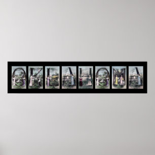 Poster LETTRE Alphabet OKLAHOMA Nom Art