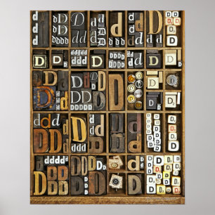 Poster Lettre D