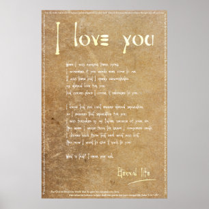 Poster Lettre d'amour