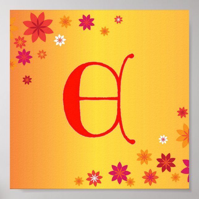Poster Lettre E (Devant)