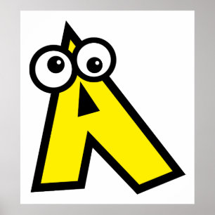 Poster LETTRE MONOGRAPHIQUE A Drôle