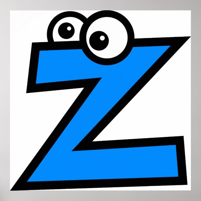 Poster LETTRE MONOGRAPHIQUE Drôle Z (Devant)