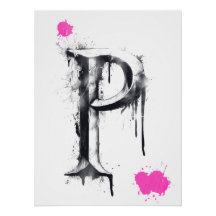 Lettre P - Typographie