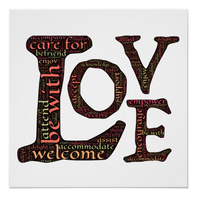 Poster Lettres d'amour : Expressions d'amour inconditionn (Devant)