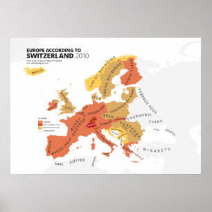 Poster L'Europe selon la Suisse