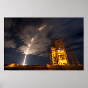 Poster Levée du Cygnus Cargo Ship, en mission à ISS