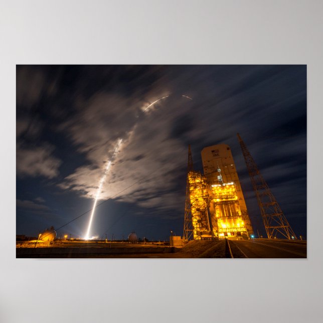 Poster Levée du Cygnus Cargo Ship, en mission à ISS (Devant)