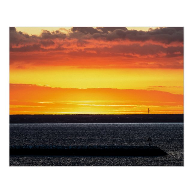Poster Lever & coucher du soleil  (Devant)