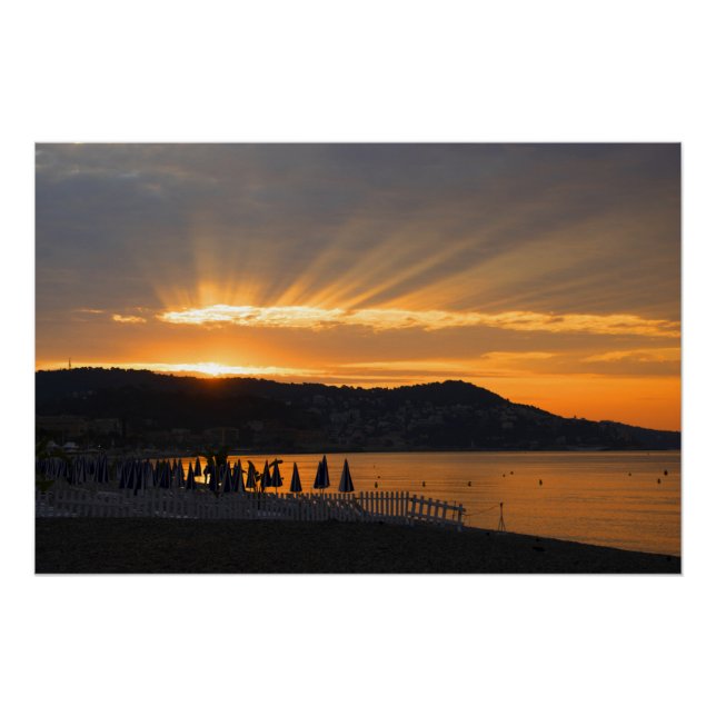 Poster Lever Du Soleil Sur La Promenade Des Anglais (Devant)
