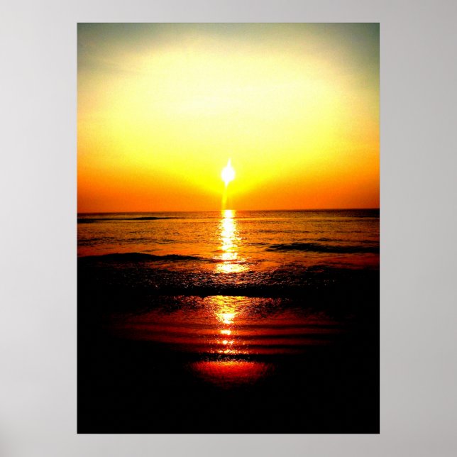 Poster Lever SuprêmeBeachsunrise (Devant)