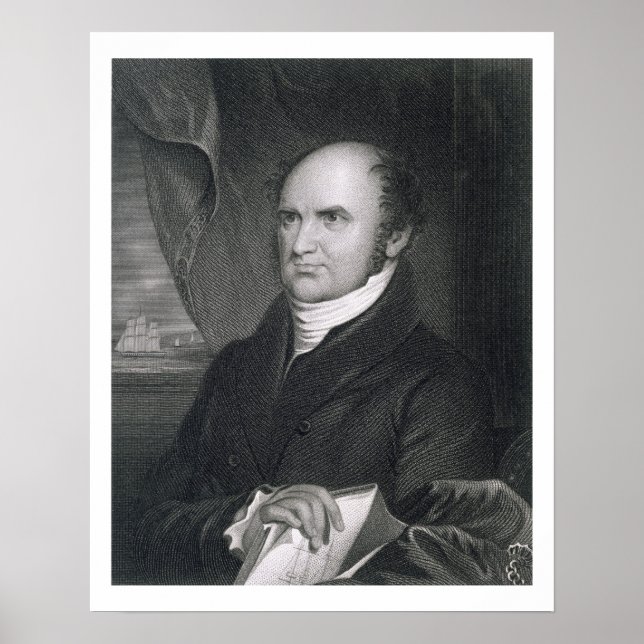 Poster Levi Woodbury, gravée par Robert E. Whitechchurch  (Devant)