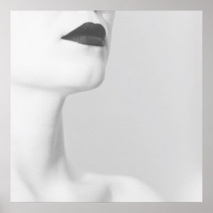 Poster Lèvres noires