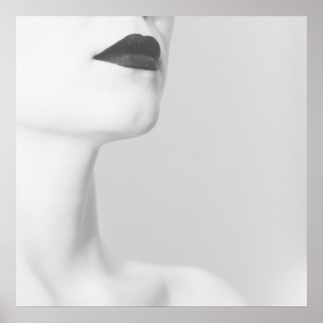 Poster Lèvres noires (Devant)