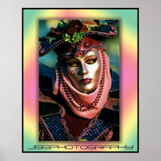 Poster lèvres rose carnaval